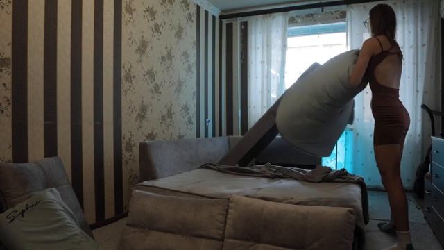 ❤️ Transparent Room Cleaning With Tina Girl