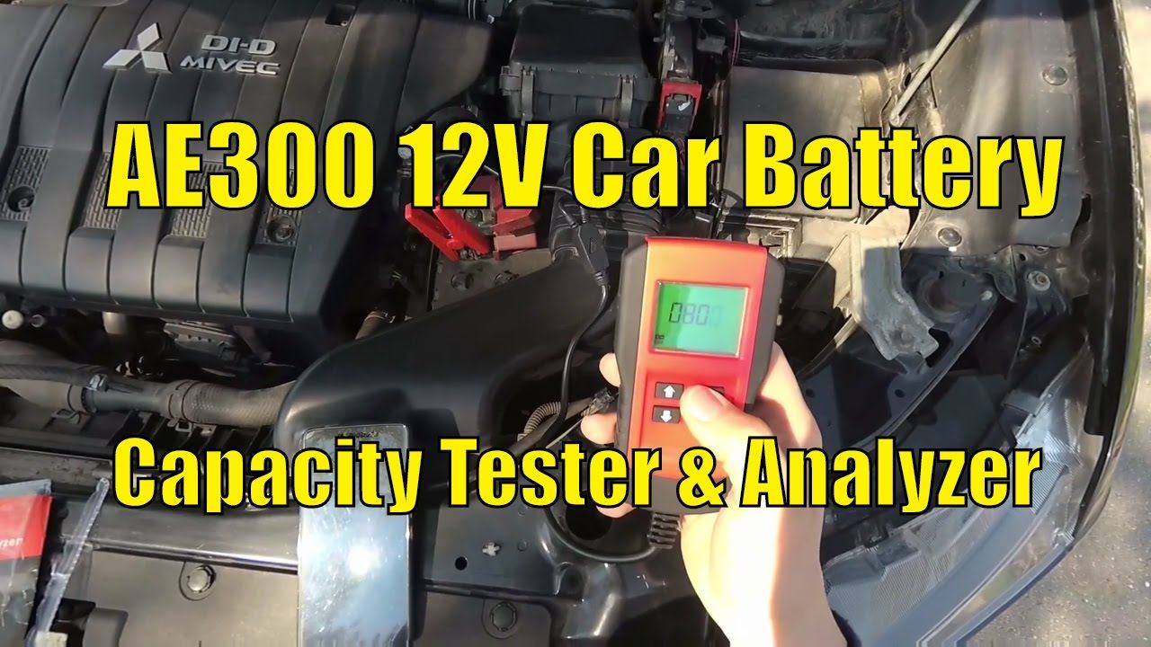 AE300 12V Digital Car Battery Capacity Tester & Analyzer смотреть онлайн