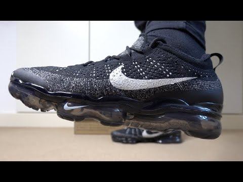 NIKE AIR VAPORMAX FLYNIT 2023 ON FEET SNEAKER REVIEW AND UNBOXING (BLACK) смотреть онлайн