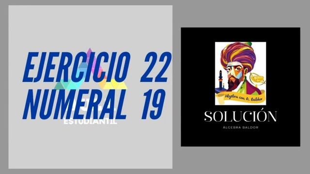 Solución álgebra de Baldor ejercicio 22 resta de polinomios смотреть онлайн