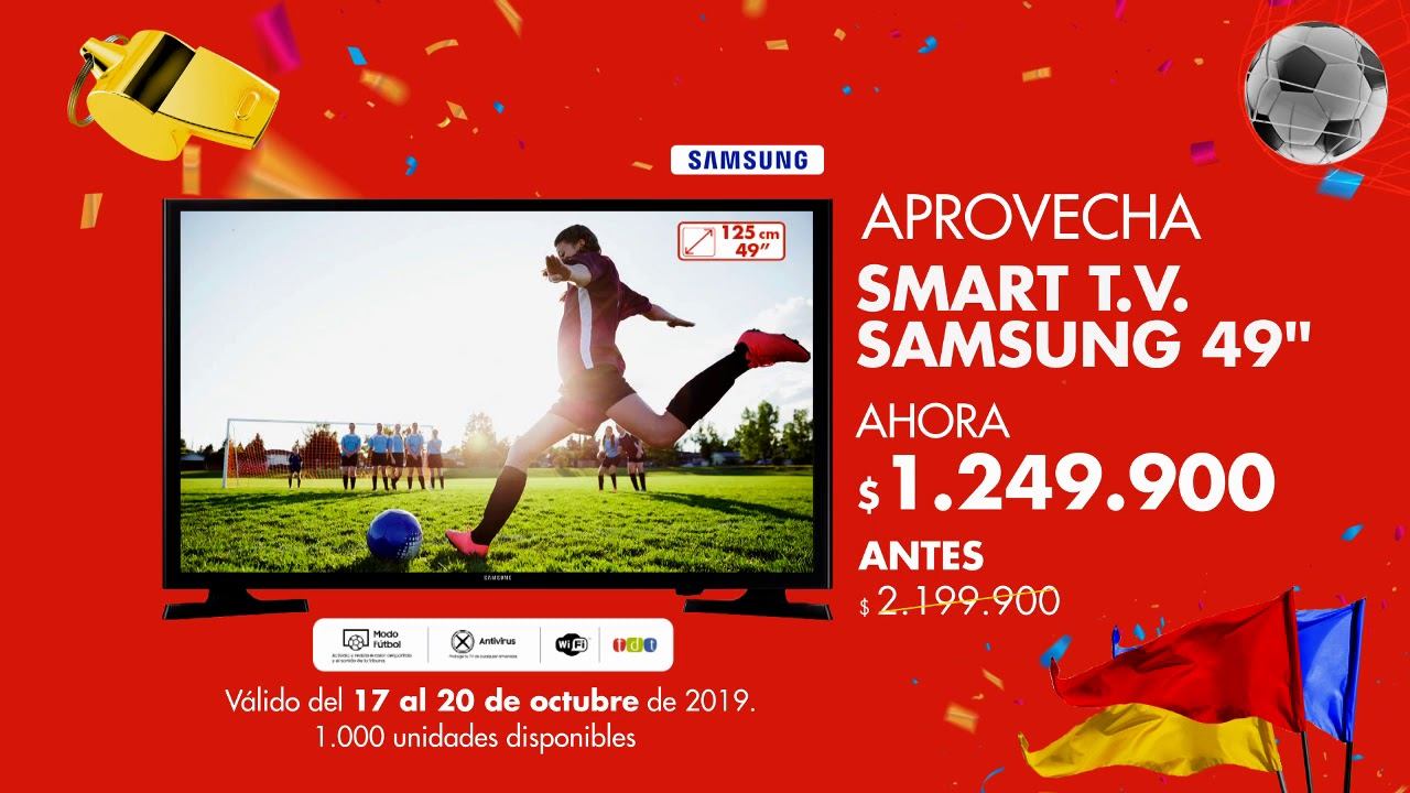 Aprovecha nuestra promo en Smart TV LED FULL HD 49" Samsung смотреть онлайн