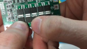 Плата BMS 3S Зелёная на 40 А ⚡ 2 транзистора составили заводские Остальные ⚠️ подделки