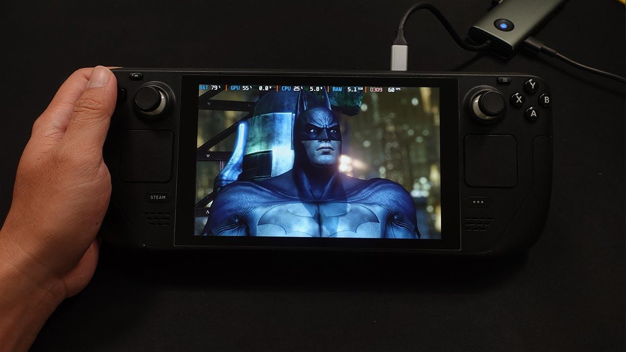 Batman: Arkham City Gameplay On Steam Deck 60FPS смотреть онлайн