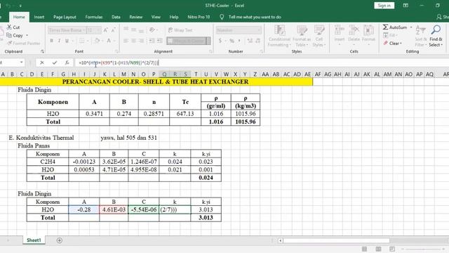 Shell & Tube Heat Exhanger Design Calculation Using Ms.Excel - Part 1 смотреть онлайн