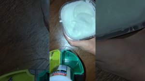 Лизун без клея и тетрабората натрия, из шампуня и пены для бритья