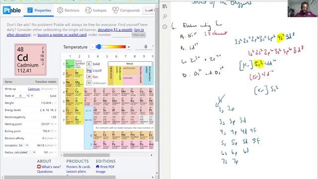 Write electron configurations for the following ions A Ni2+ B Cd2+ C Zr3+ and Zr4+ D Os2+ and O смотреть онлайн