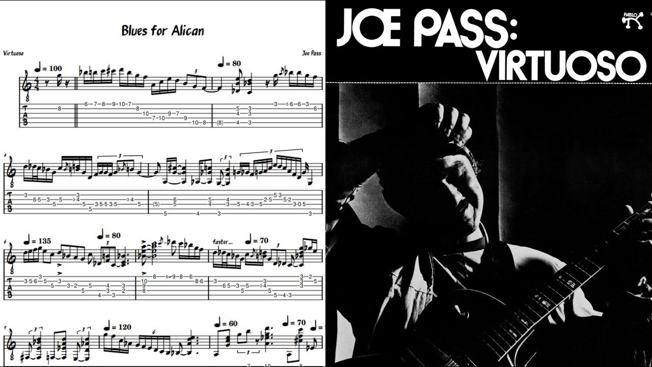 Joe Pass - Blues For Alican (Transcription)
