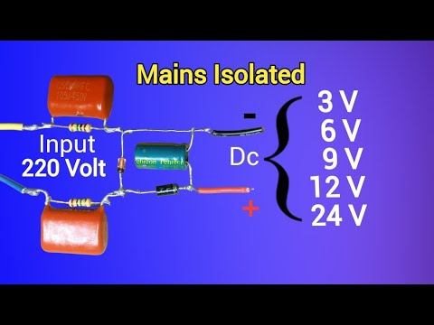 Mains Isolated Power Supply | 220 Volt To 3v 6v 9v12v 24 Volt | Dc Led Driver Circuit | Ac To Dc
