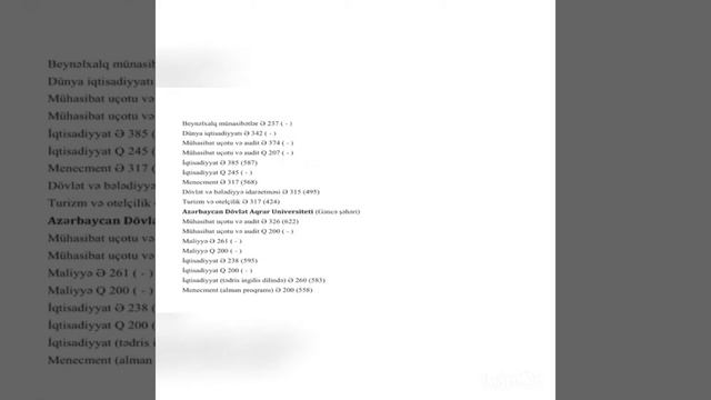 2-ci ixtisas qrupu üzrə univeristetler və keçid balları 2018-2019 смотреть онлайн