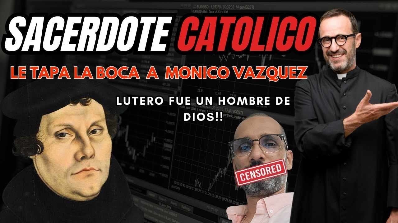 Monico Vázquez vs Sacerdote Católico ( lutero un Hombre de Dios) Roma Perdió la fe смотреть онлайн