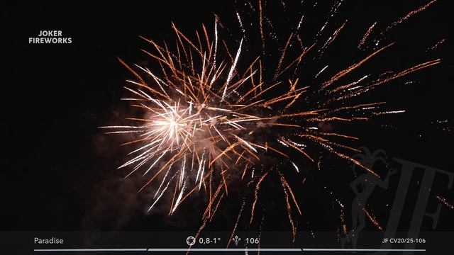 Салютная установка «Paradise» JF CV20/25-106 от Joker Fireworks | Джокер Фейерверки смотреть онлайн