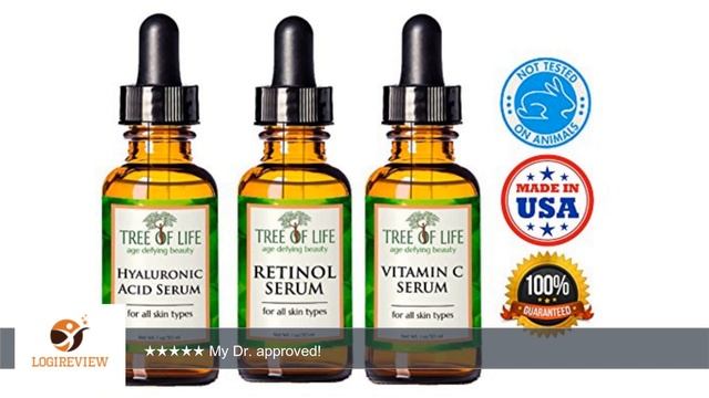 Tree of Life Beauty Anti Aging Serum Combo Pack for Skin - Vitamin C, Retinol, Hyaluronic Acid | смотреть онлайн