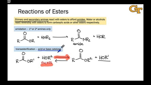 08.06 Acylation by Anhydrides and Esters смотреть онлайн