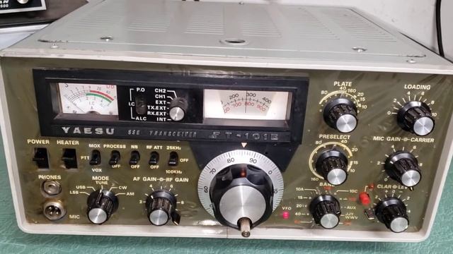 Yaesu FT-101E Transmit Test