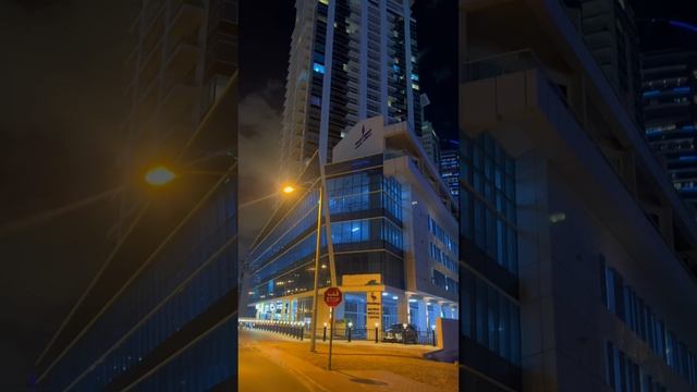 Dubai Marina | Grosvenor House | Cayan Tower | Botanica Tower | Dubai Night смотреть онлайн