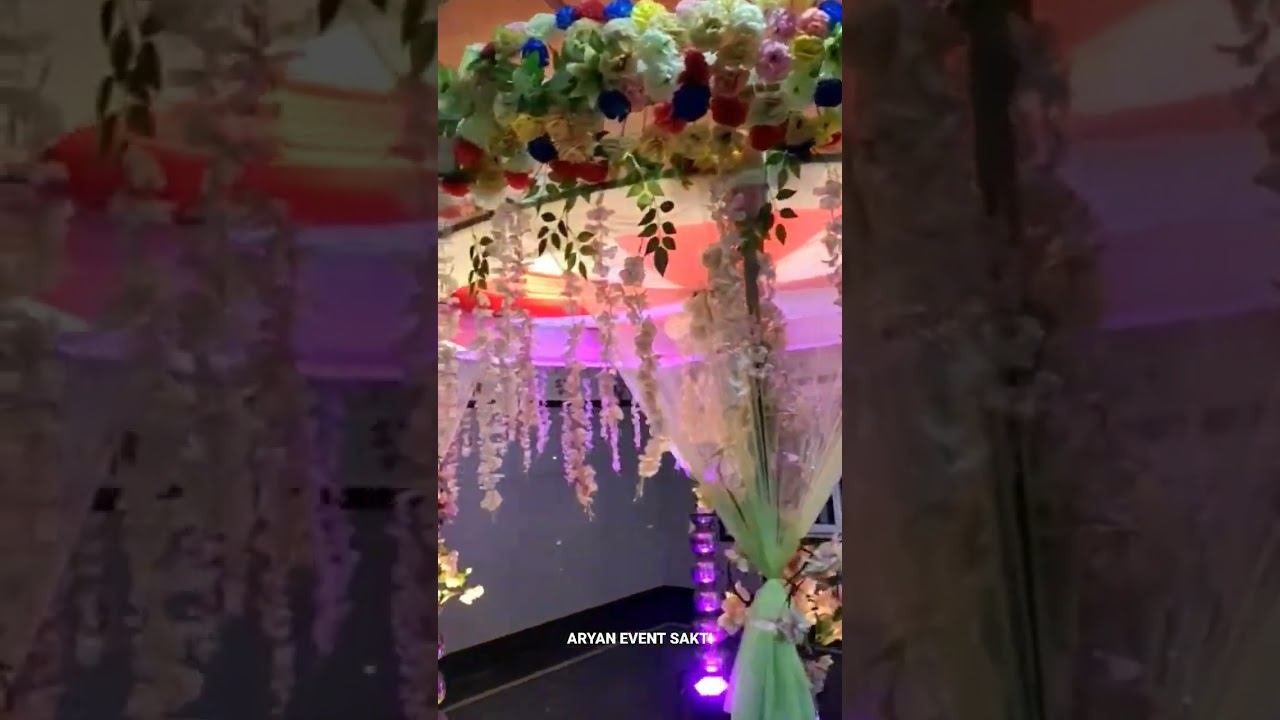 MATKI MANDAP DECORATION🌹🌹🌹#decoration #viral #flowerdecoration #event #wedding смотреть онлайн