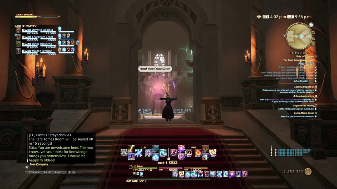 Toying with the owl in the Library - Final Fantasy XIV The Great Gublal Library (Hard) смотреть онлайн