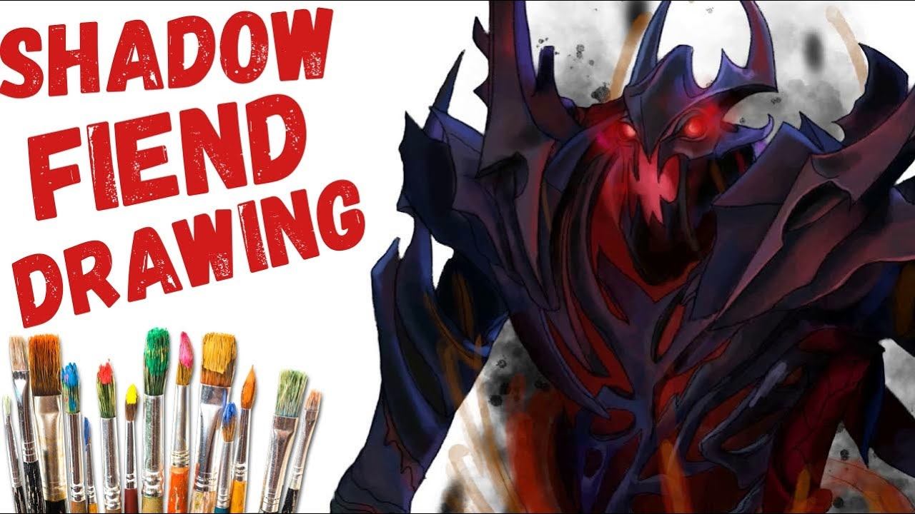How to Draw Shadow Fiend | Dota 2 Drawing |step by step Drawing смотреть онлайн