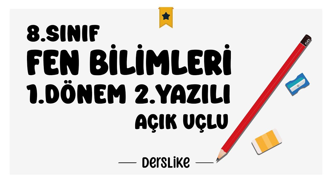 8. Sınıf Fen Bilimleri 1.Dönem 2.Yazılı Soruları #2024 смотреть онлайн