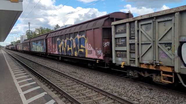 DB Cargo 185 104, Durchfahrt Bad Krozingen, 22.09.23 смотреть онлайн