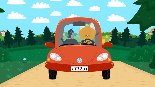 Машина Автовышка - Котенок Котэ и Волшебный гараж - Как Котэ птичку спас смотреть онлайн