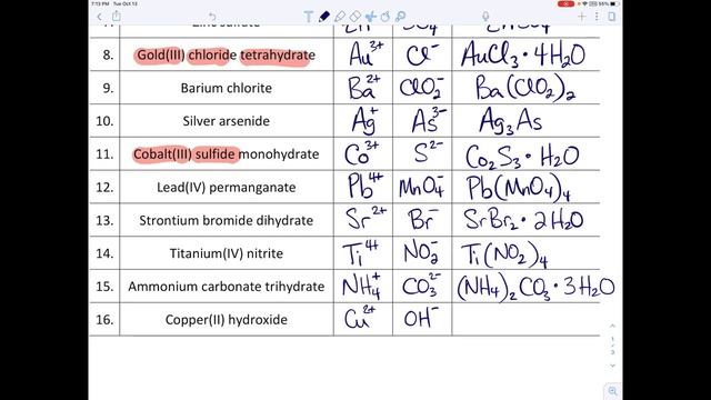 Ionic Compounds Nomenclature Practice смотреть онлайн