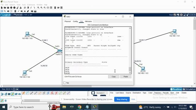 Cisco Packet Tracer- VLAN / Trunk configuration on Cisco Switch смотреть онлайн