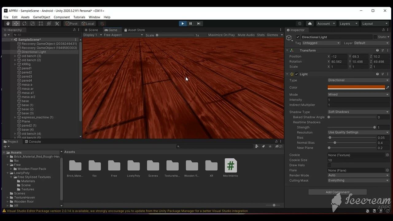 II Interfaz para realidad virtual aplicando iluminación al escenario смотреть онлайн