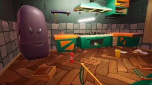 игра Привет сосед и мы ищем кепку