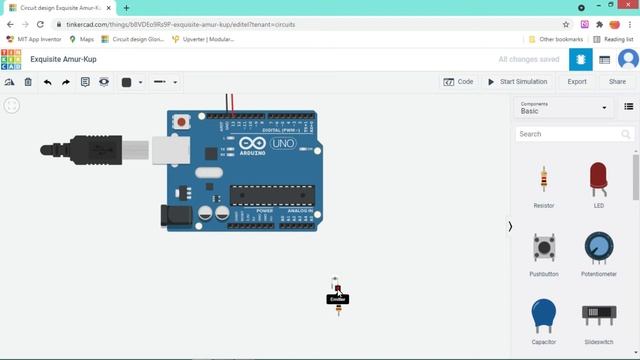 Ambient light sensor Interface with Arduino \\ Tinkercad simulation смотреть онлайн