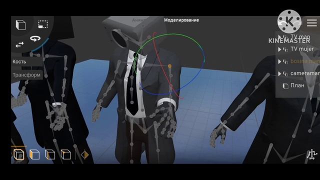 cameraman,tvman,speakerman,tvman.Prisma 3 d models смотреть онлайн