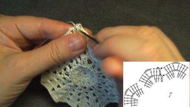 Салфетка крючком "Милашка" смотреть онлайн