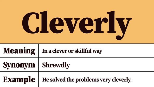 Cleverly Meaning and Pronunciation смотреть онлайн