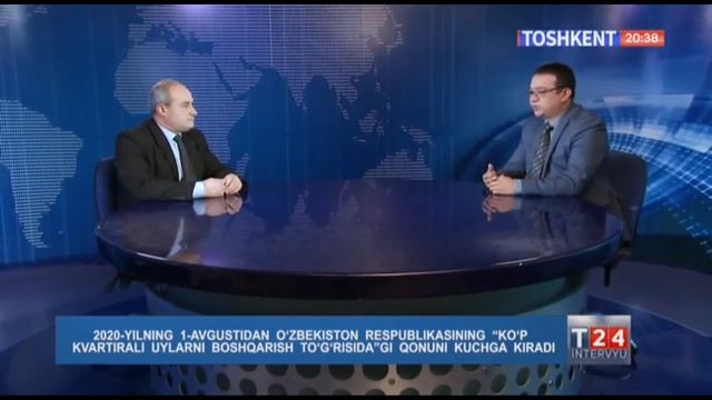 Toshkent 24 intervyu | Келаси йилдан кўп квартирали уйларга боғлиқ қонун кучга киради [29.11.2019] смотреть онлайн