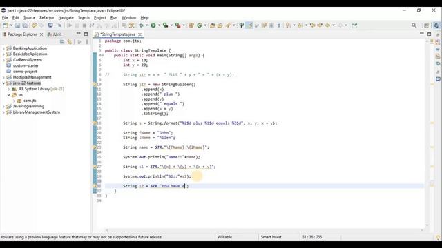 String Template in Java 22: A Sneak Peek Into Cool New Feature смотреть онлайн