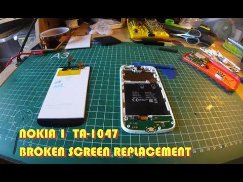 Nokia 1 TA-1047 Broken Screen Replacement смотреть онлайн