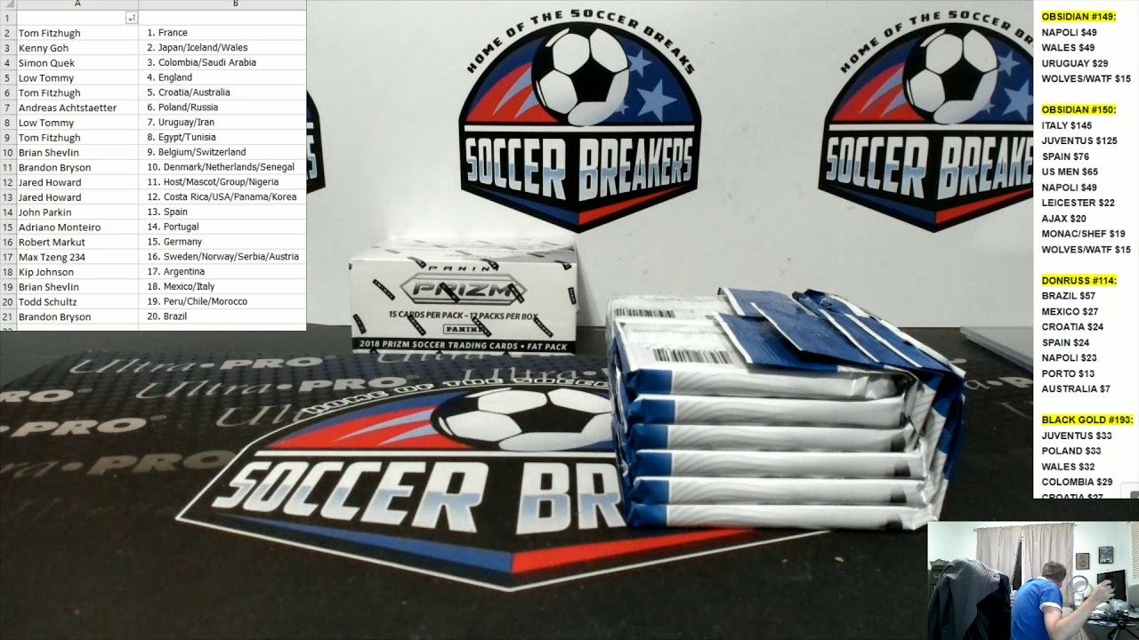 2018 PANINI WORLD CUP PRIZM SOCCER FAT PACKS 2 BOX RANDOM TEAMS BREAK #234 (SOCCER BREAKERS FC) смотреть онлайн