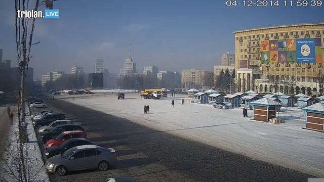 Triolan.Live - Харьков, площадь Свободы (04-12-2014) смотреть онлайн