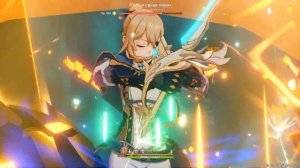 Genshin Impact ● Местная легенда Натлана: Водный лютнист "Сапфо Среди Волн".