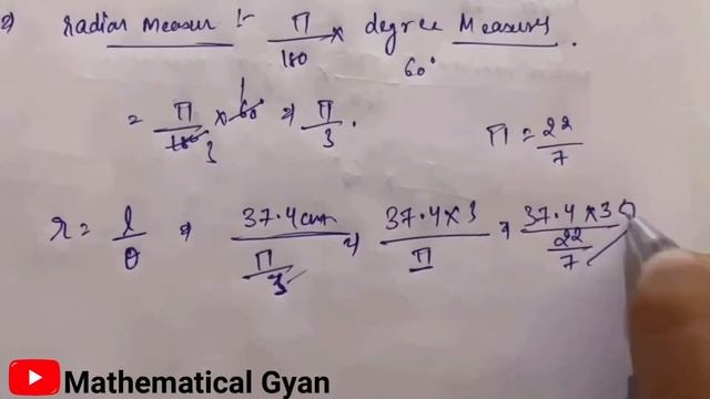 Examples of ex-3.1 conversion of radian and degree Class-11 Part-2 #mathematicalgyan #youtube смотреть онлайн