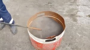 Утилизация смешанных нефтешламов до состояния инертной золы