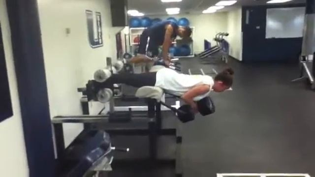 100lb DB back extension with pause @97 weight class смотреть онлайн