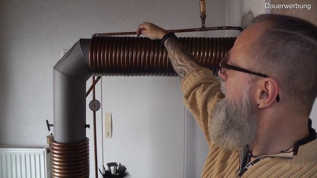 Warmwasser gewinnung durch die Kupferrohr Spirale am Kaminofen. Fragen und Antworten. смотреть онлайн