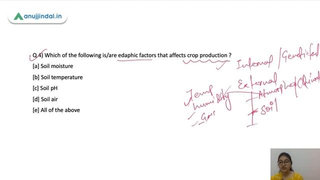 NABARD Grade A & B | ARD Static MCQs | - Factors affecting crop production By Pooja Ma'am смотреть онлайн