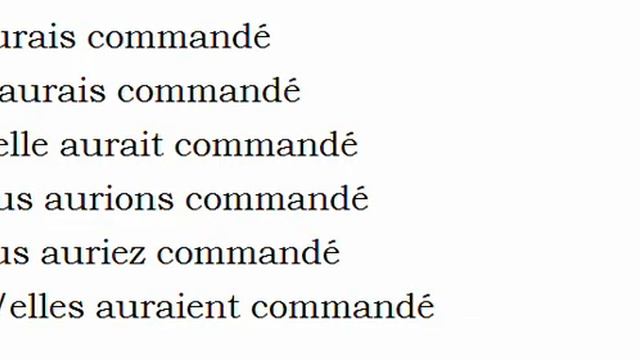Изучение французского языка = Спряжение глаголов = Commander смотреть онлайн