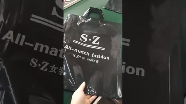 Plastic Bags Factory Custom Merchandise Shopping Boutique Plastic Grocery Bag With Soft Loop Handle смотреть онлайн