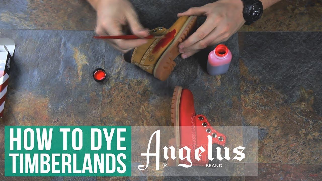 How To Suede Dye Timberlands | Angelus Suede Dye