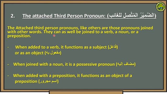 THIRD-PERSON PRONOUNS IN ARABIC LANGUAGE | ضمائر الغائب смотреть онлайн