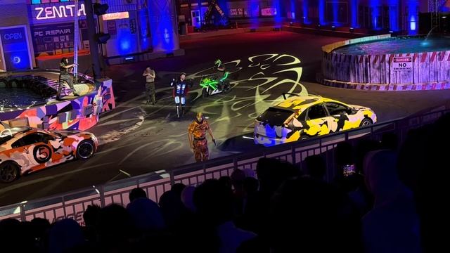 GLOBAL VILLAGE CYBER CITY STUNTS 🤯|| live stunt show#cybercity#shortvideo #subscribe смотреть онлайн