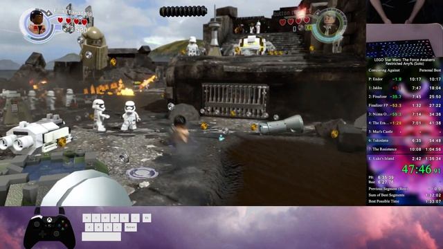 LEGO Star Wars: The Force Awakens Restricted N0CUT5 Any% Speedrun - 1:34:20 смотреть онлайн